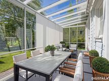 Lasitettu terassi on todellinen keidas.