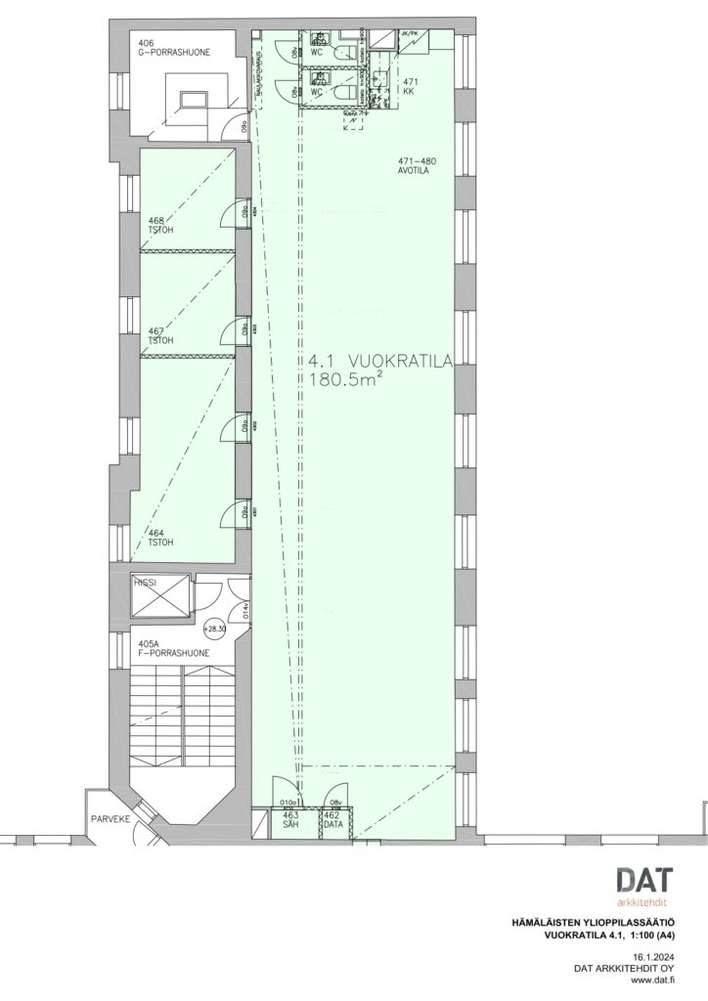 Liiketila, 180,5 m², Keskusta - Näkymä 2
