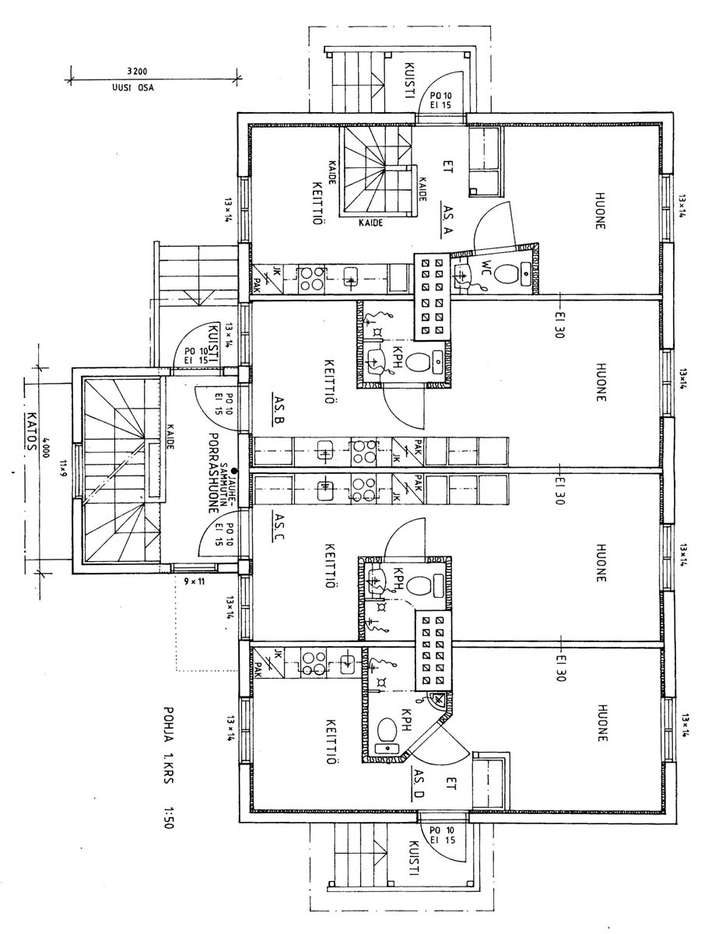 Asunto, 1h + k, 26 m², Tommola - Näkymä 2