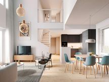 Visualisointikuva Renatan asunnosta A 21, 4h+kt+s, 113 m²