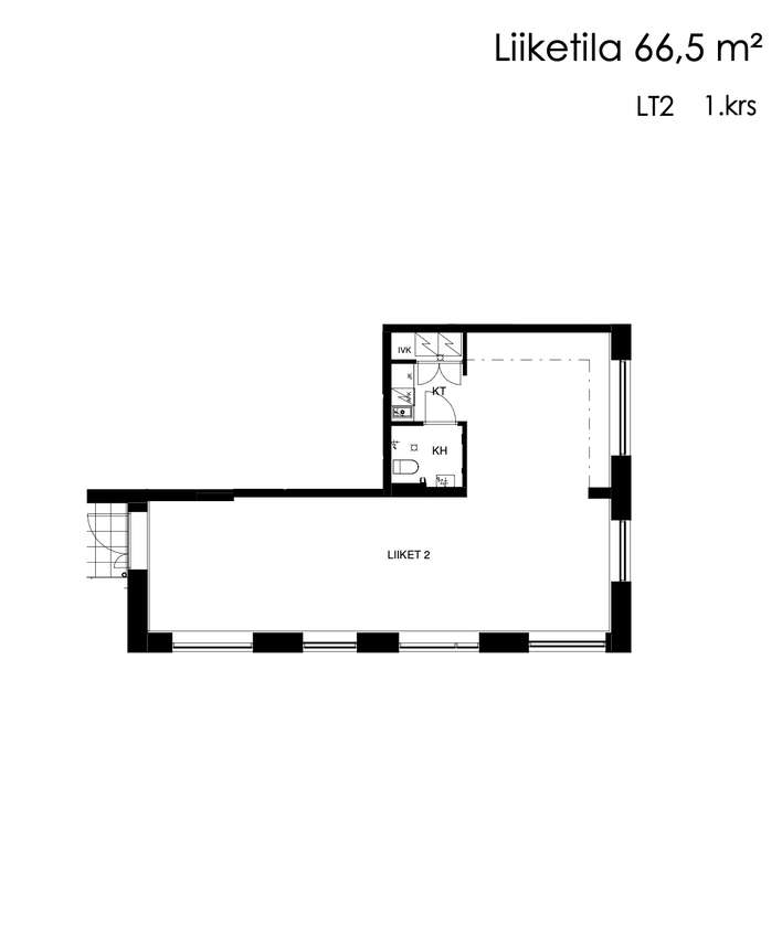 Liiketila, 66,5 m², Tammela - Näkymä 2