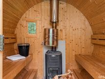 Hieno tynnyrisauna!