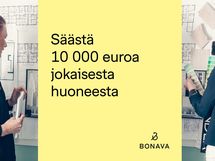 Mitä useampi huone, sitä suurempi etu. Vähennämme myyntihinnasta 10 000 euroa jokaista huonetta kohden.