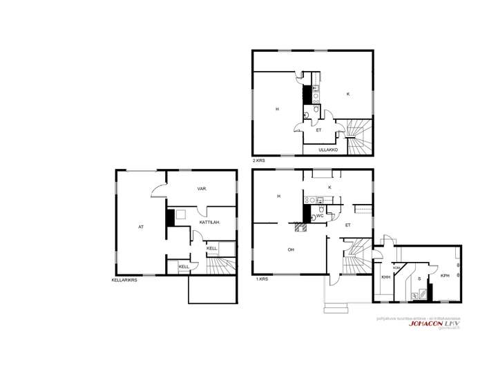 Omakotitalo, 4h, k, kph, khh, 2 wc, s, kellari, 109/243 m², Mustamännistö – pohled 2
