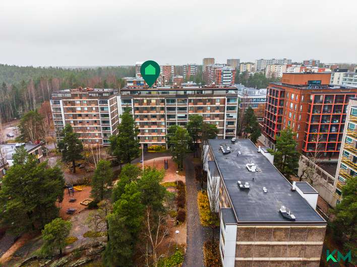Kerrostalo, 3h, k, kph, lasit.p., 76,5 m², Olari - Näkymä 4