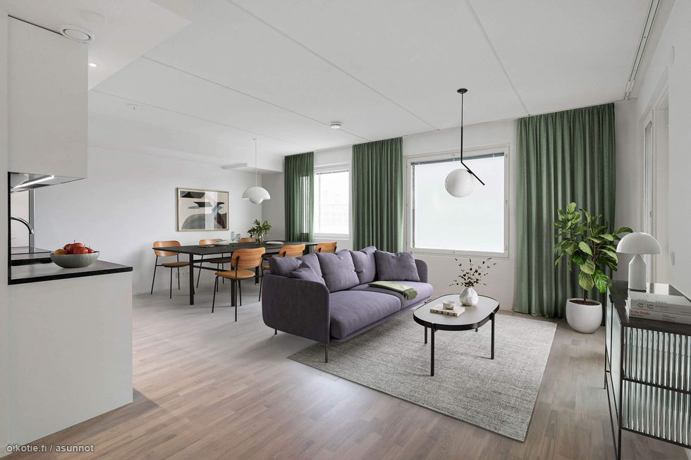 Virtuaalisesti kalustettu valokuva asunnosta B 41