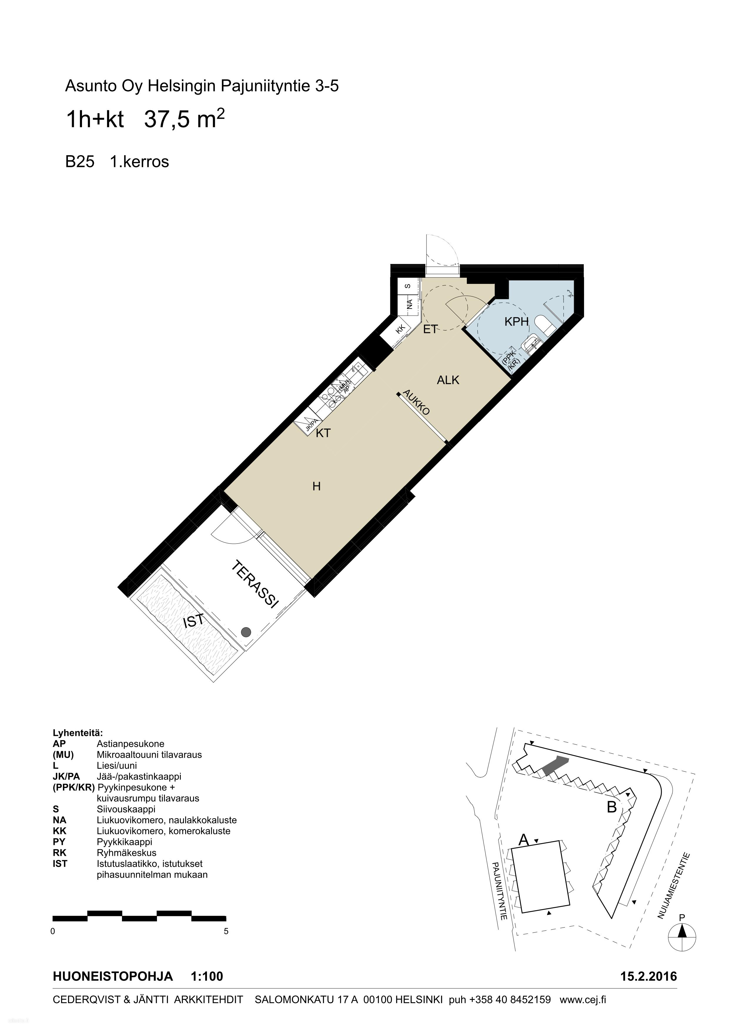 Kerrostalo, 1h+kt+alk+terassi, 37,5 m², Etelä-Haaga - View 3