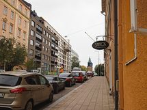 katunäkymä Tuomiokirkon suuntaan