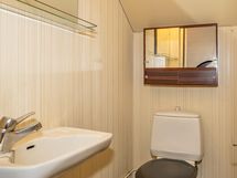 Alakerran erillinen wc.