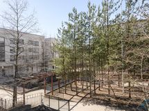 näkymä parvekkeelta sisäpihalla