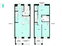 Kodin pohjapiirros (4h+kt+s, 92,5 m²)