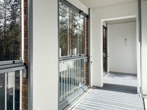 Parvekkeelta vehreät näkymät