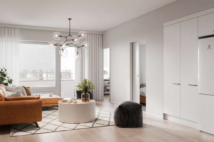 Kerrostalo, 3h+kt, 62 m², Jätkäsaari - Näkymä 4