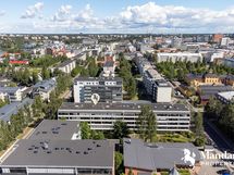 Ilmakuvaa enemmän keskustaan päin.