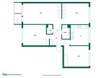 Tilava perhekoti kolme makuuhuonetta