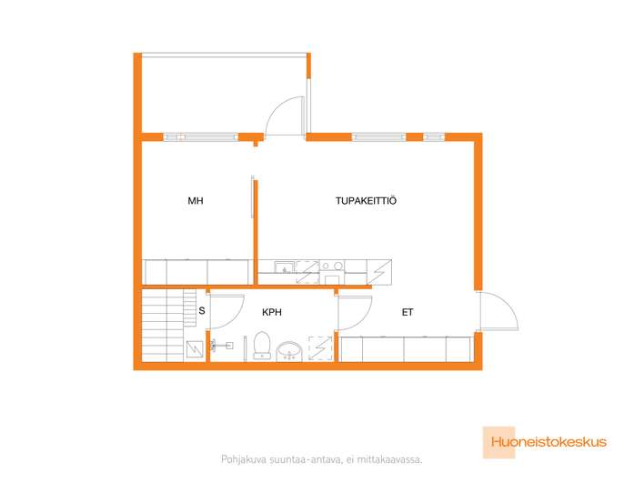 Kerrostalo, 2h,k,kph,s, 43,5 m², Puijonlaakso - Näkymä 2