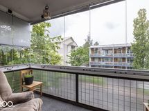 Lasitetulta parvekkeelta