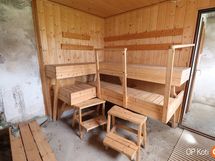 Navettarakennuksen saunatila
