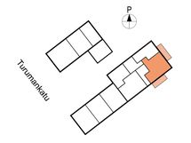 Asunnon D2 sijainti kerroksessa