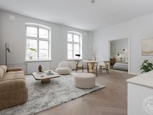 Virtualistailattu olohuone