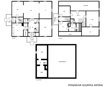 Omakotitalo, oh,k,rkh,4mh,2wc,s,psh,takkah,vh,halli, 160/214 m², Tainionkoski - View 2