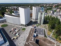 Luonnoskuva Myyrmäen tulevasta keskustakorttelista