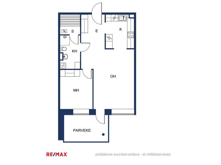 Kerrostalo, 2h, k, kph, s, lasitettu parveke, 55 m², Saunalahti - Näkymä 2