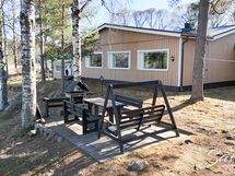 patio rannassa takapihalla