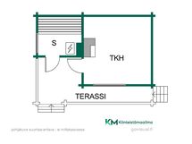 Saunamökin pohjakuva