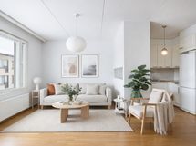 Olohuone digistailattuna.