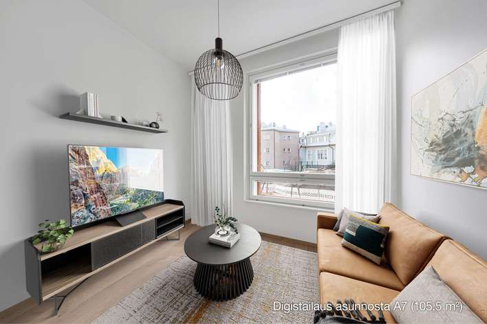 Kerrostalo, 5h+kt+s, 105,5 m², Meilahti, Helsinki