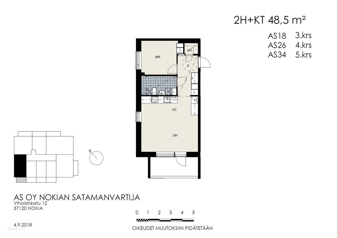 Kerrostalo, 2h + k + parveke/terassi, 49 m², Vihola - View 4