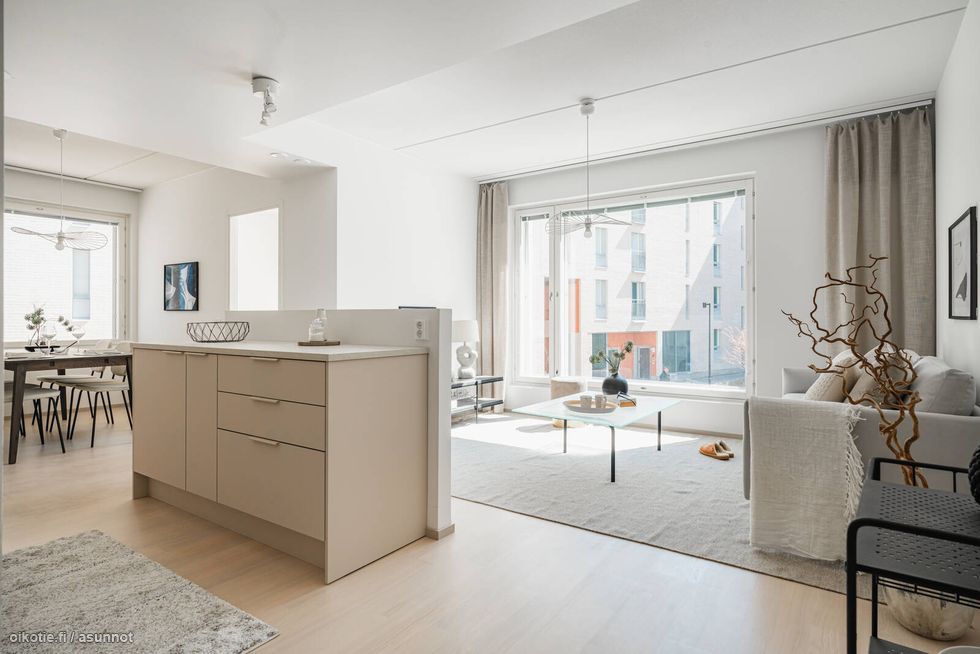 Keittotila ja olohuone
