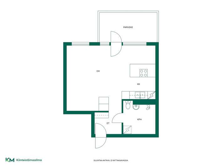 Kerrostalo, 1h, k, 31 m², Lassila – pohled 2