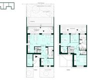 Kodin pohjapiirros Tuulikello 3 A 01 (4h+kt+s, 112 m² + varasto 6,5 m²)