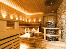 Sauna on tilava ja putkiremontin yhteydessä uusittu.