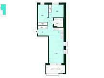 Kodin pohjapiirros (3h+kt, 62,5 m²)