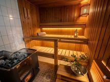 Viihtyisä puulämmitteinen sauna - tule kokemaan kunnon löylyt