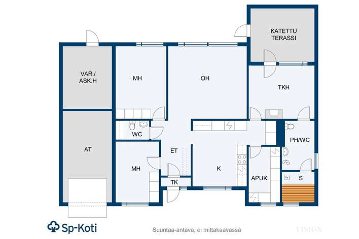 Omakotitalo, 4h+k+ph+s+2wc, 104/155 m², Sarkkila - View 3