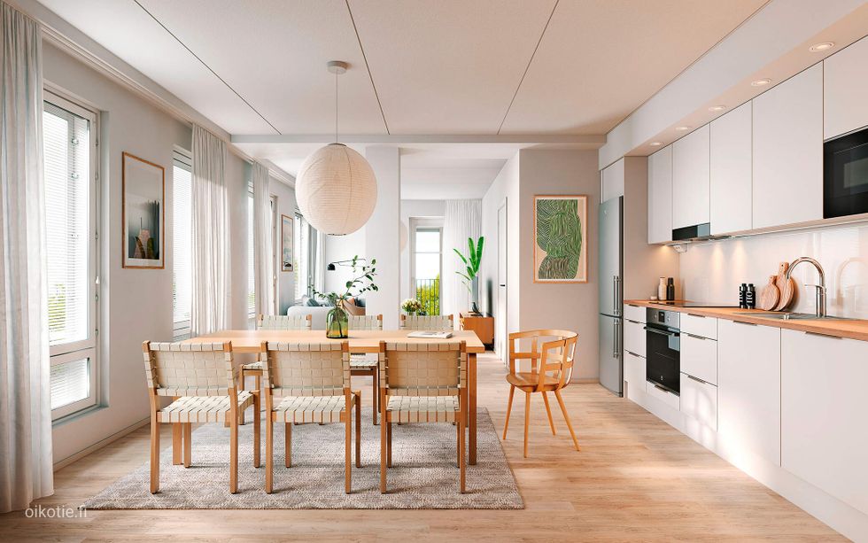 Visualisointi Renatan kodista A 4, A 9, A 14 ja A 19,  3h+kt+s, 73,5 m²