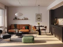 Visualisointi kodista A 51 (2h+kt+s, 52 m²)
