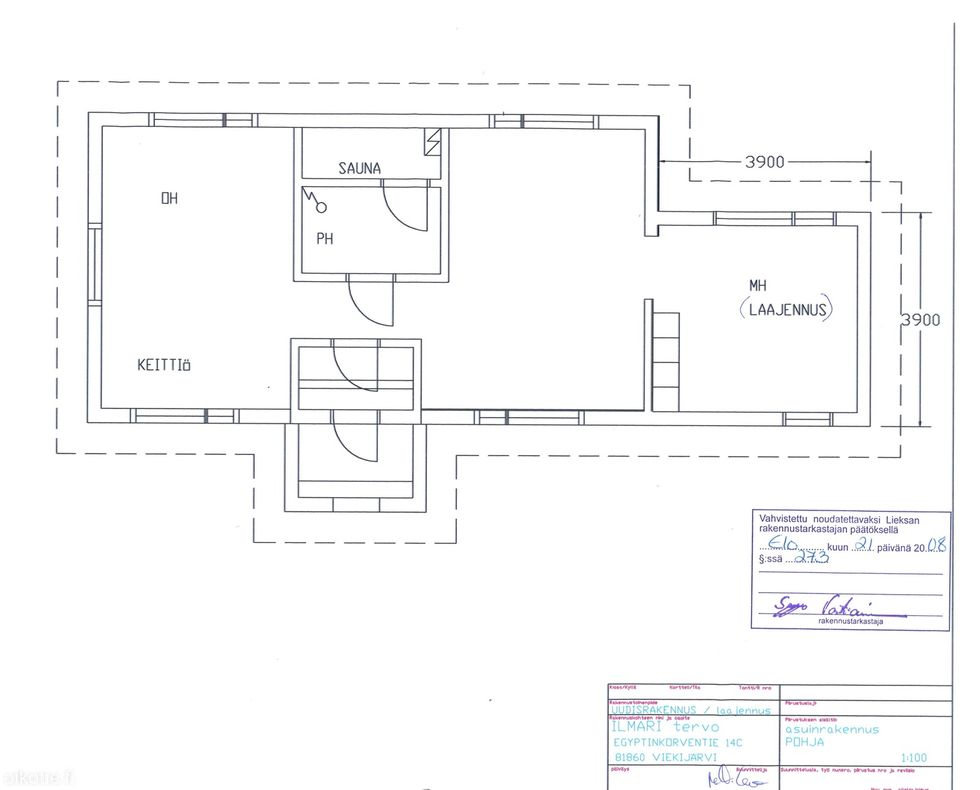 viekijärvi kartta 65 m² Egyptinkorventie 14 C, 81860 Lieksa Mökki tai huvila 3h 