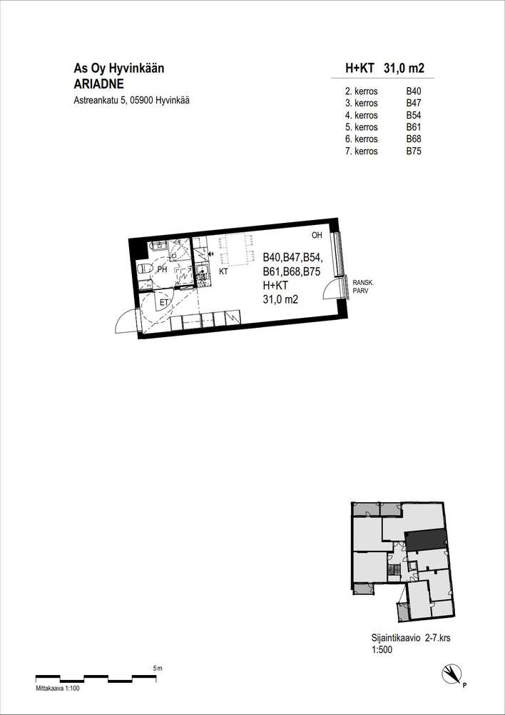 Kerrostalo, 1h+kt, 31 m², Hangonsilta - Näkymä 2