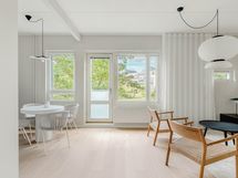 Asunnon ikkunoista aukeaa kauniit näkymät