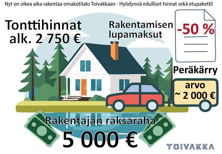Tontti, 2 100 m², Toivakka, Toivakka
