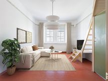 Ajattomass huoneistossa on kolmen metrin huonekorkeus ja taloyhtiöllä yli 100 000 euron vuokratulot!