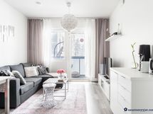 Olohuoneesta käynti parvekkeelle