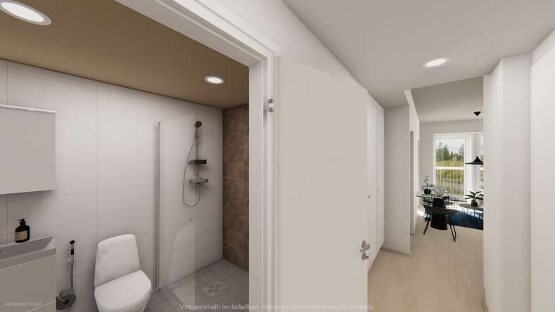 Kerrostalo, 2h+kt+lasitettu parveke, 41 m², Niemenranta - View 2