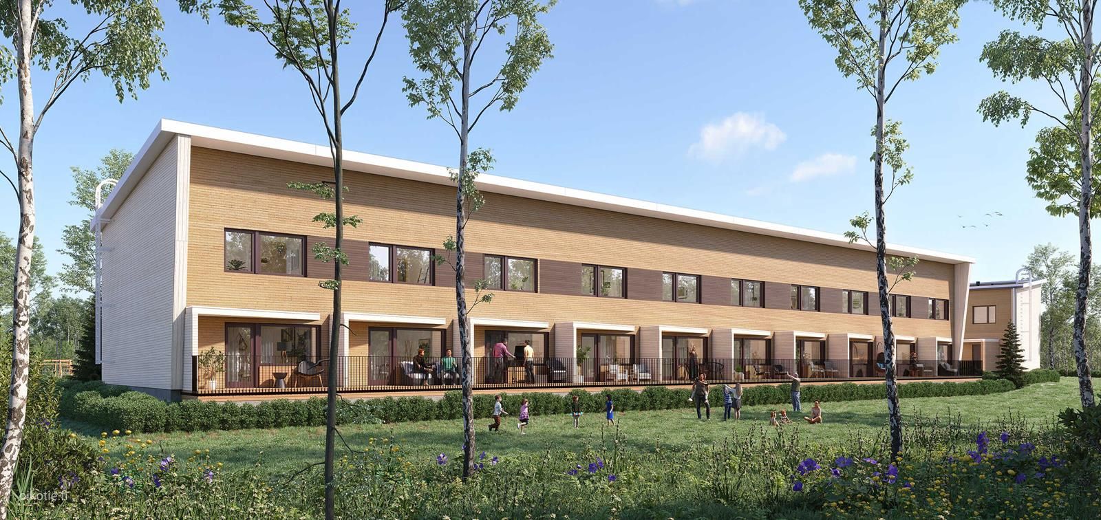 Rivitalo, 4H+KT+S, 101 m², Suurpelto - Pohľad 4