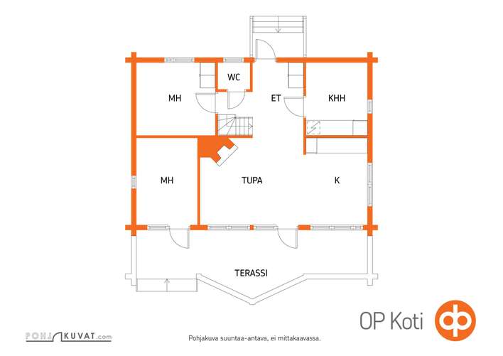 Loma-asunto, 3h, tupak,parvi,khh, 2xaitta, s, 61,5 m², Karkausniemi - Näkymä 2
